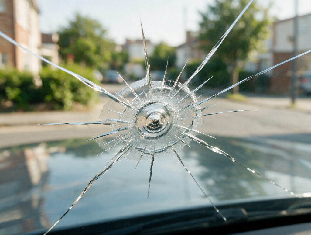 Combination break windscreen chip