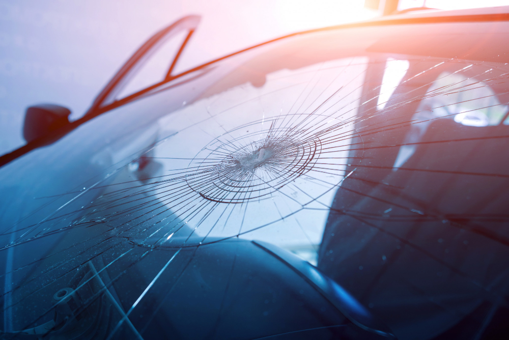 Smashed Windscreen